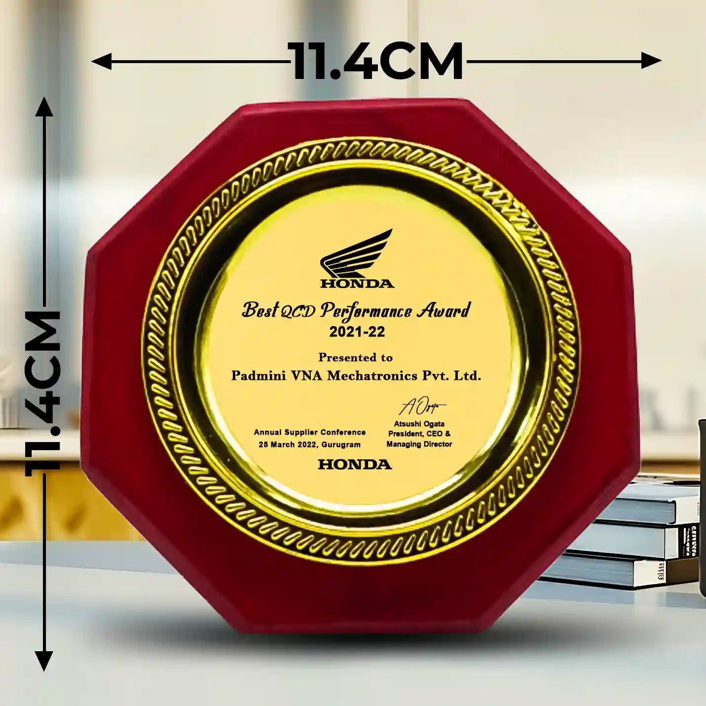 Premium Gold Crests with MDF case